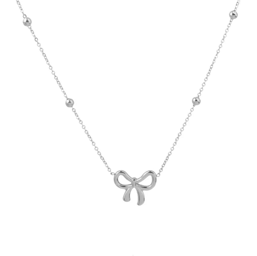 'Bow Tie' Necklace with Ball Chain