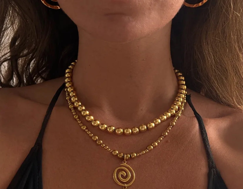 Saol - Spiralperlen-Halsband
