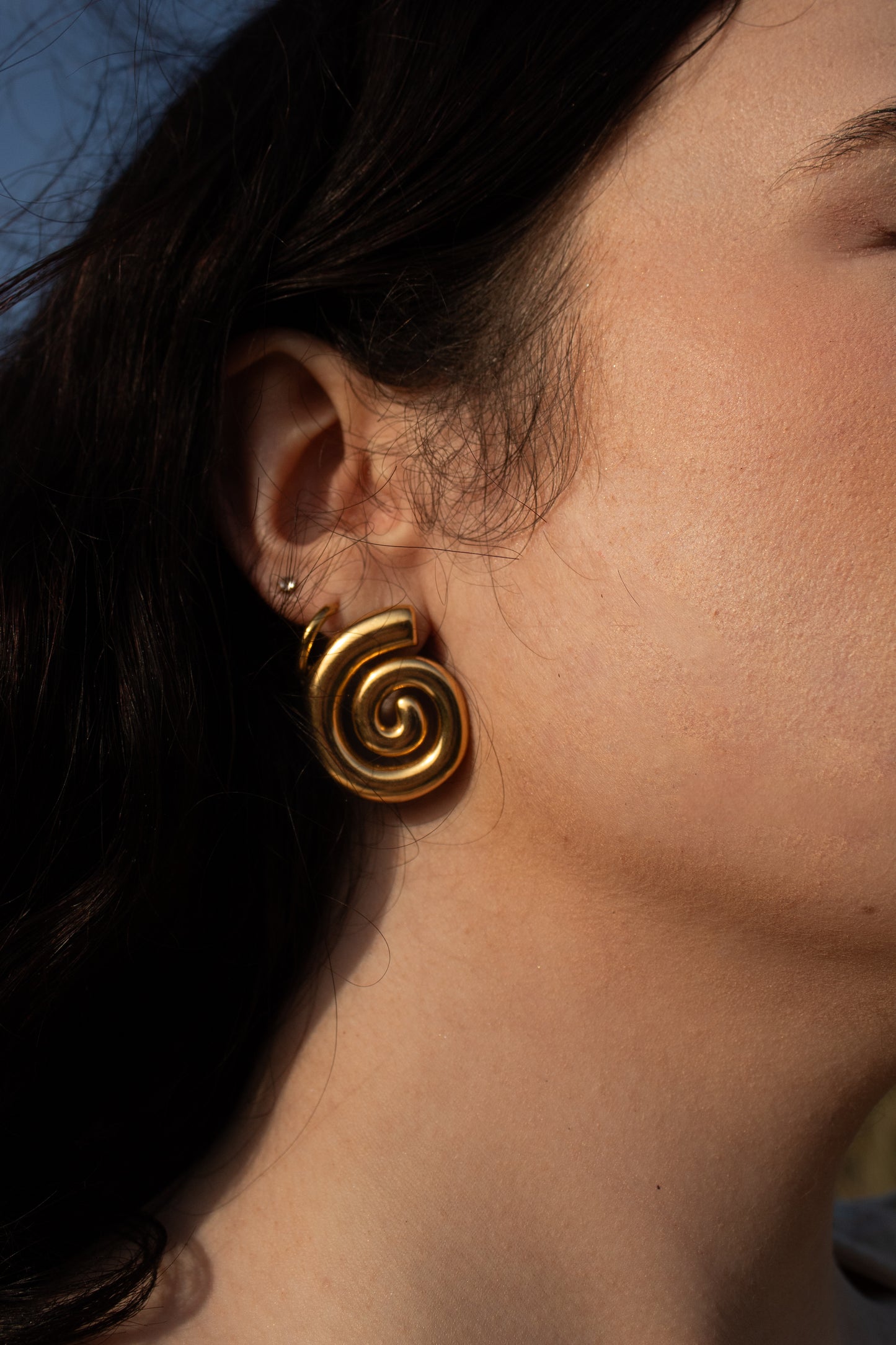 Saol - Spiral Earrings — Gold