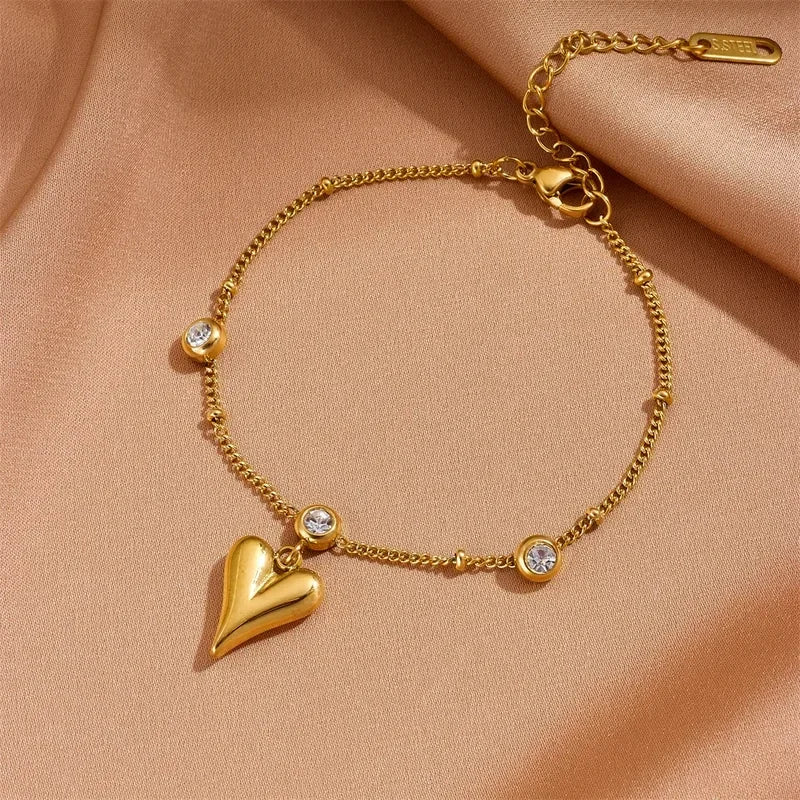 Romance Me - Herz-Strass-Armband