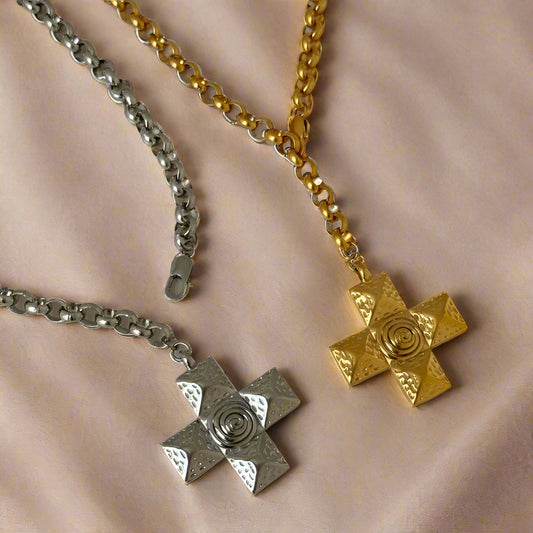 Sacred Stone - Cross Pendant Necklace