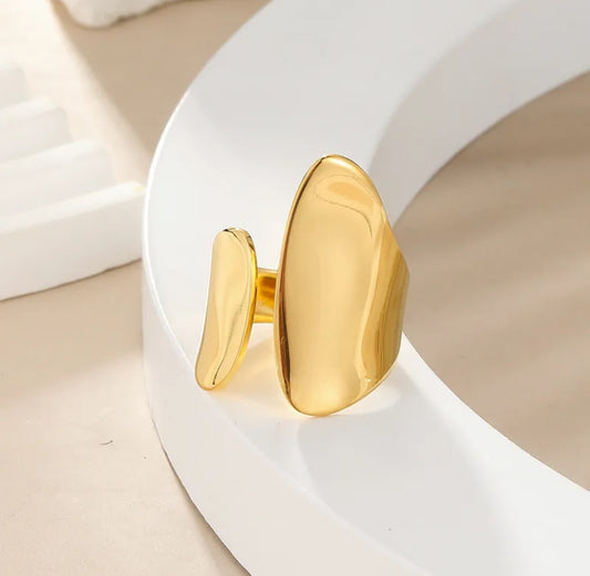 Cassandra - Offener Statement-Ring — Gold
